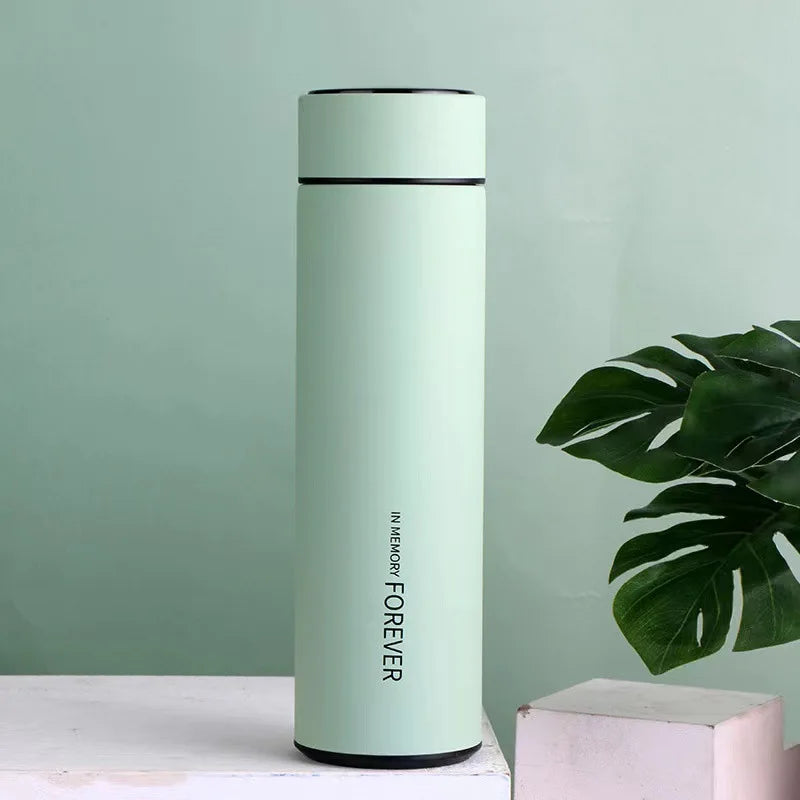 Smart Thermal Bottle Display Temperature Thermal Mug Stainless Steel Food Thermos For Tea Water Bottle With Heating Cup