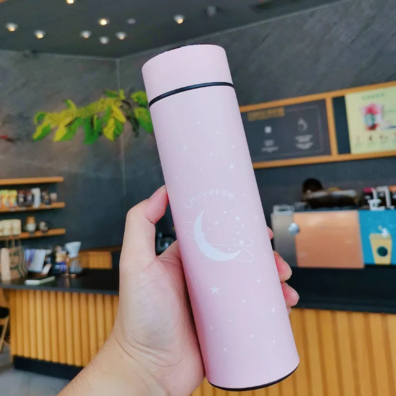 Smart Thermal Bottle Display Temperature Thermal Mug Stainless Steel Food Thermos For Tea Water Bottle With Heating Cup