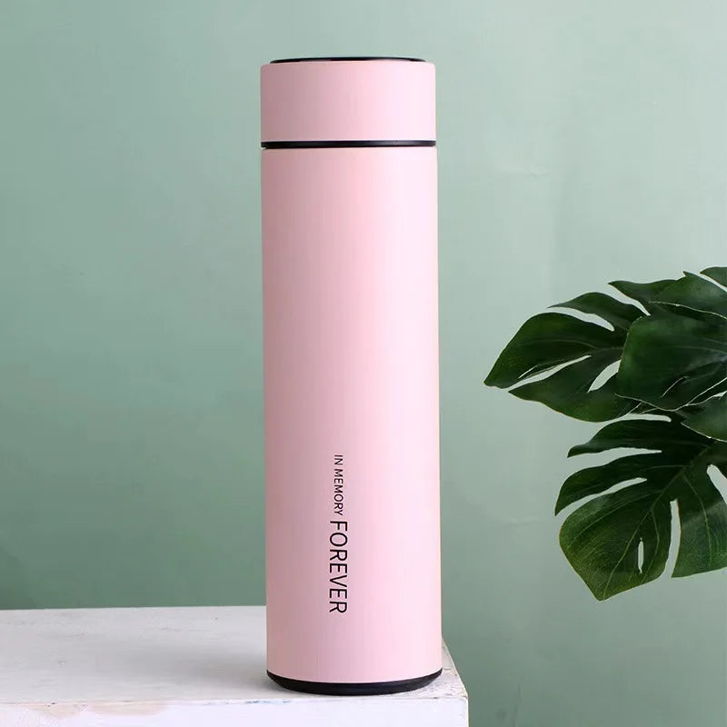 Smart Thermal Bottle Display Temperature Thermal Mug Stainless Steel Food Thermos For Tea Water Bottle With Heating Cup