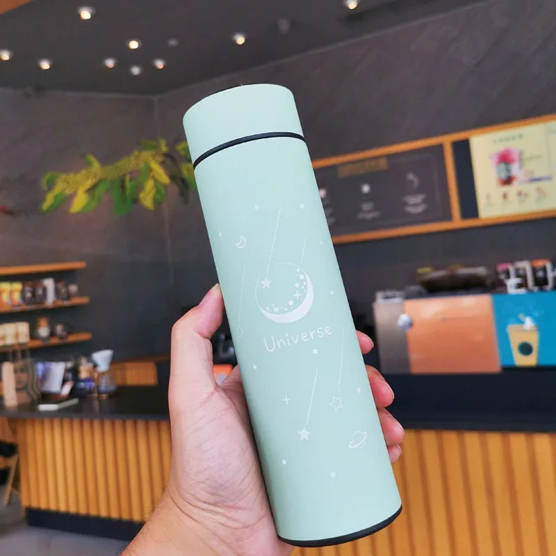 Smart Thermal Bottle Display Temperature Thermal Mug Stainless Steel Food Thermos For Tea Water Bottle With Heating Cup