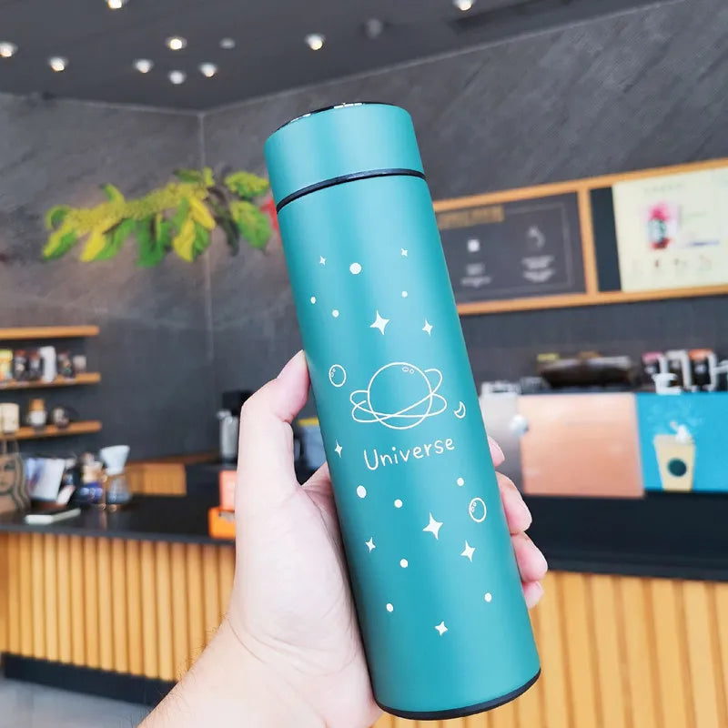 Smart Thermal Bottle Display Temperature Thermal Mug Stainless Steel Food Thermos For Tea Water Bottle With Heating Cup
